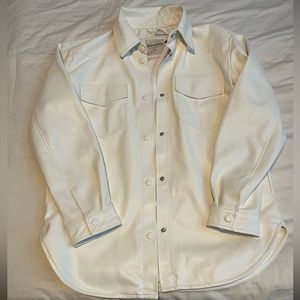 Laurie Belles Faux Leather Shacket